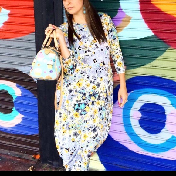 Dresses & Skirts - Spring floral loose fit side pockets bubble dress